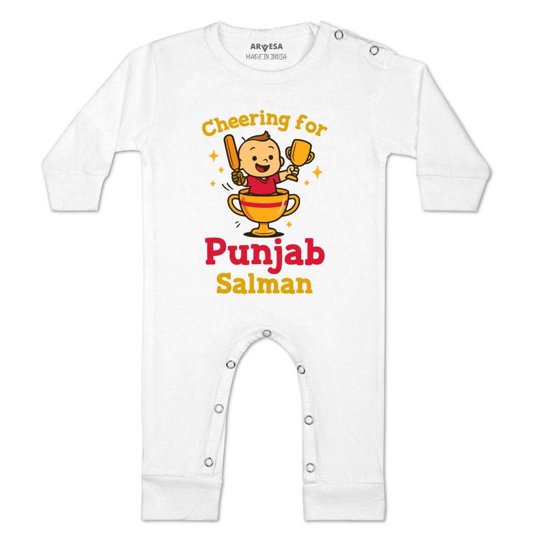 Arvesa Cheering For Punjab Baby Boy & Girl Dress