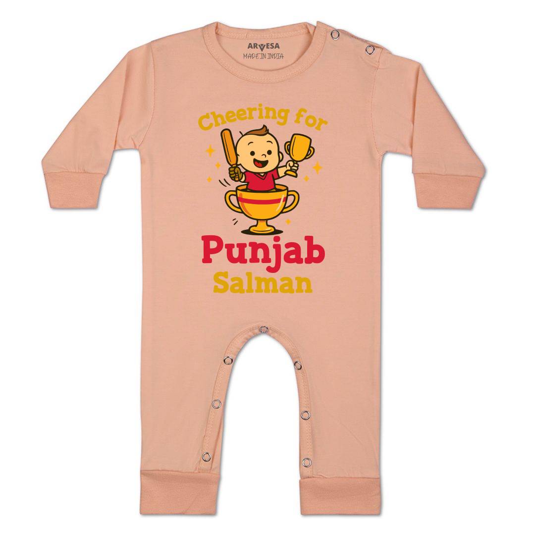 Arvesa Cheering For Punjab Baby Boy & Girl Dress