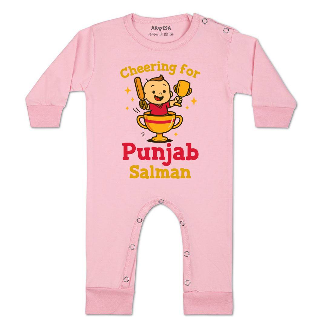 Arvesa Cheering For Punjab Baby Boy & Girl Dress
