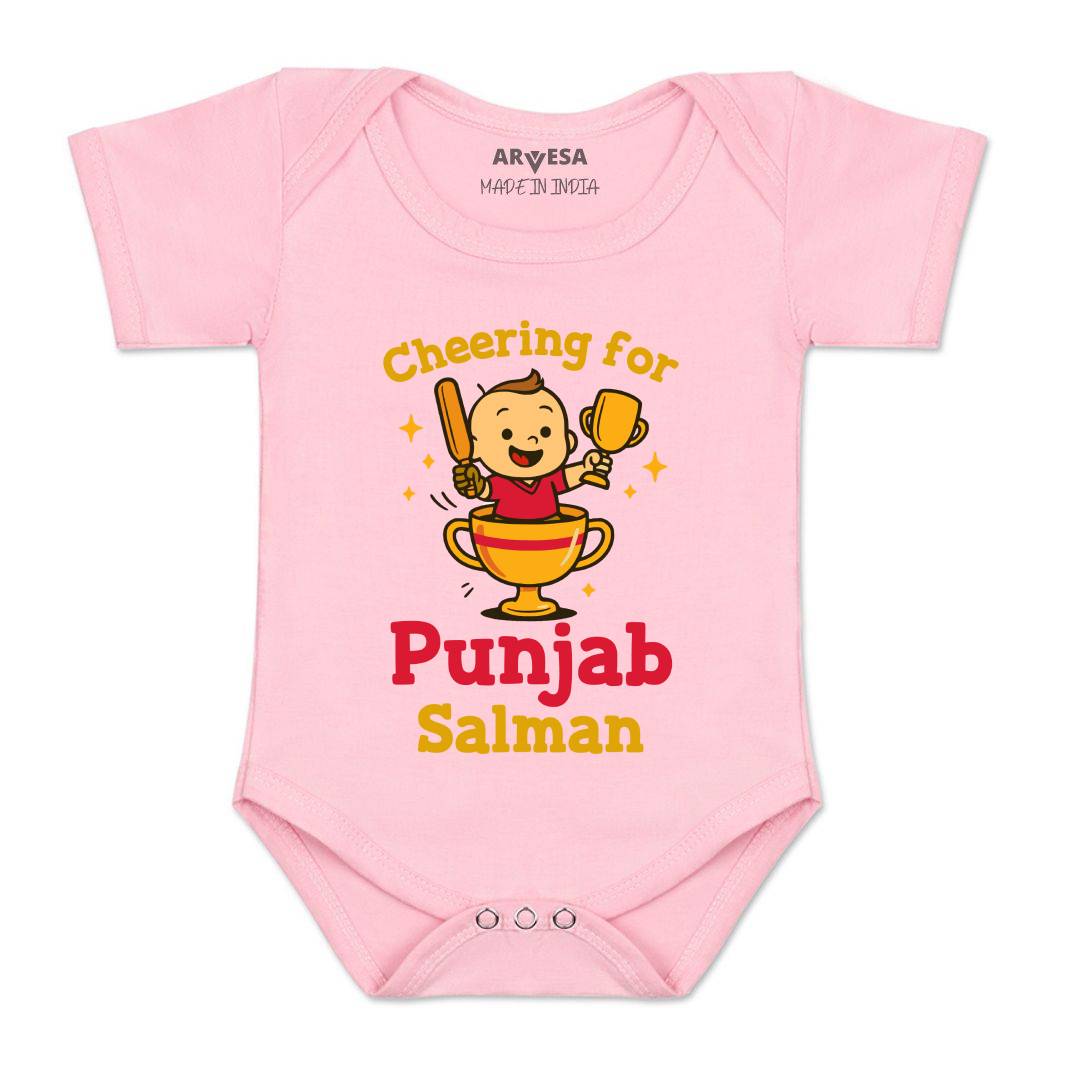 Arvesa Cheering For Punjab Baby Boy & Girl Dress
