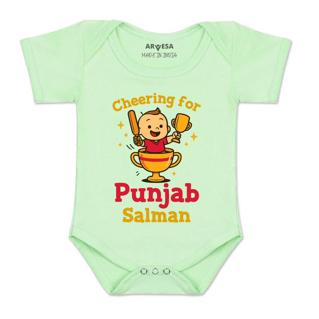 Arvesa Cheering For Punjab Baby Boy & Girl Dress