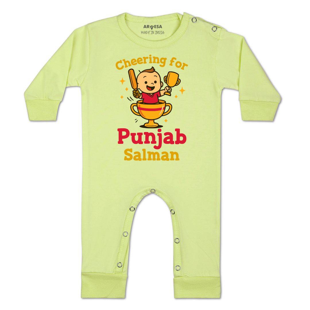 Arvesa Cheering For Punjab Baby Boy & Girl Dress