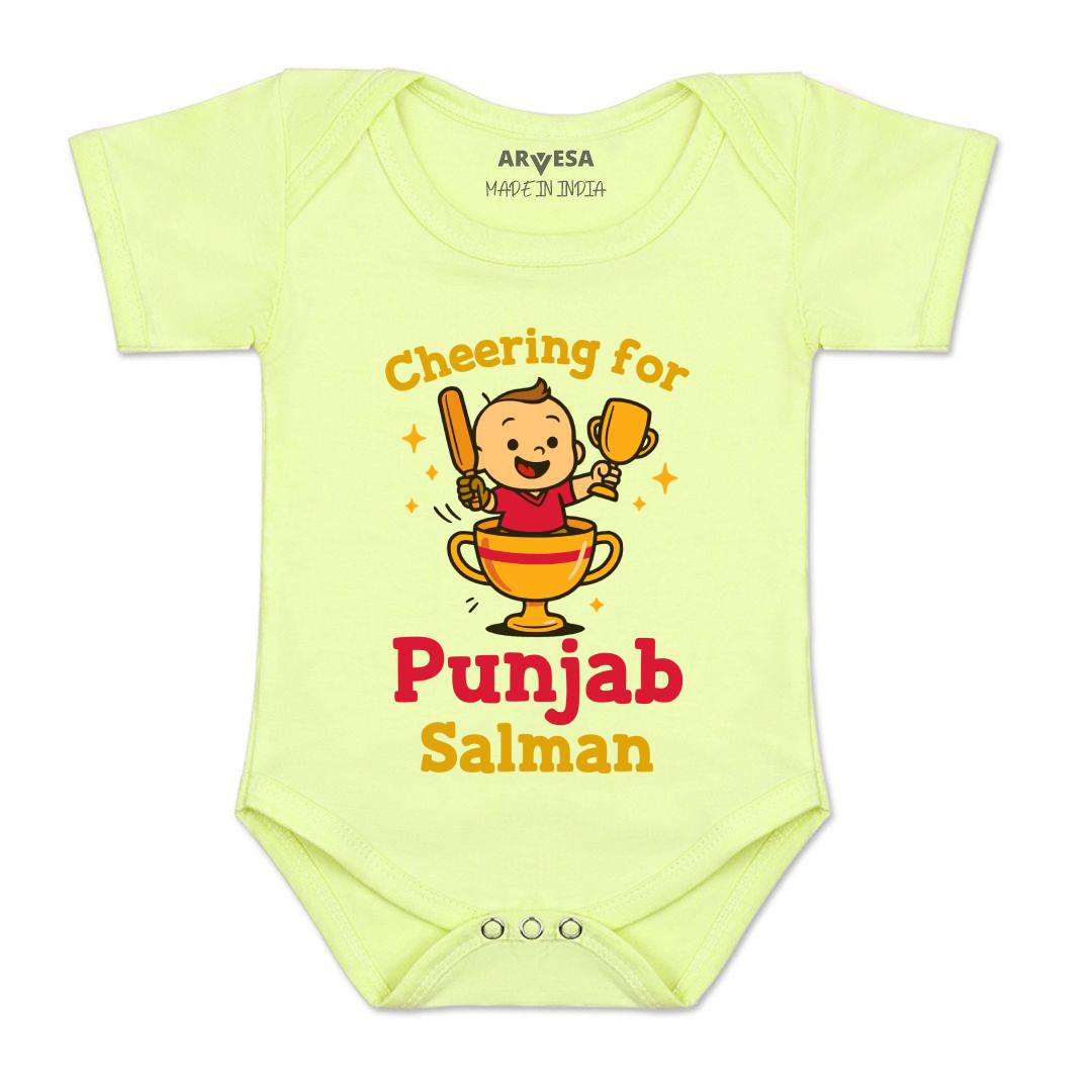Arvesa Cheering For Punjab Baby Boy & Girl Dress
