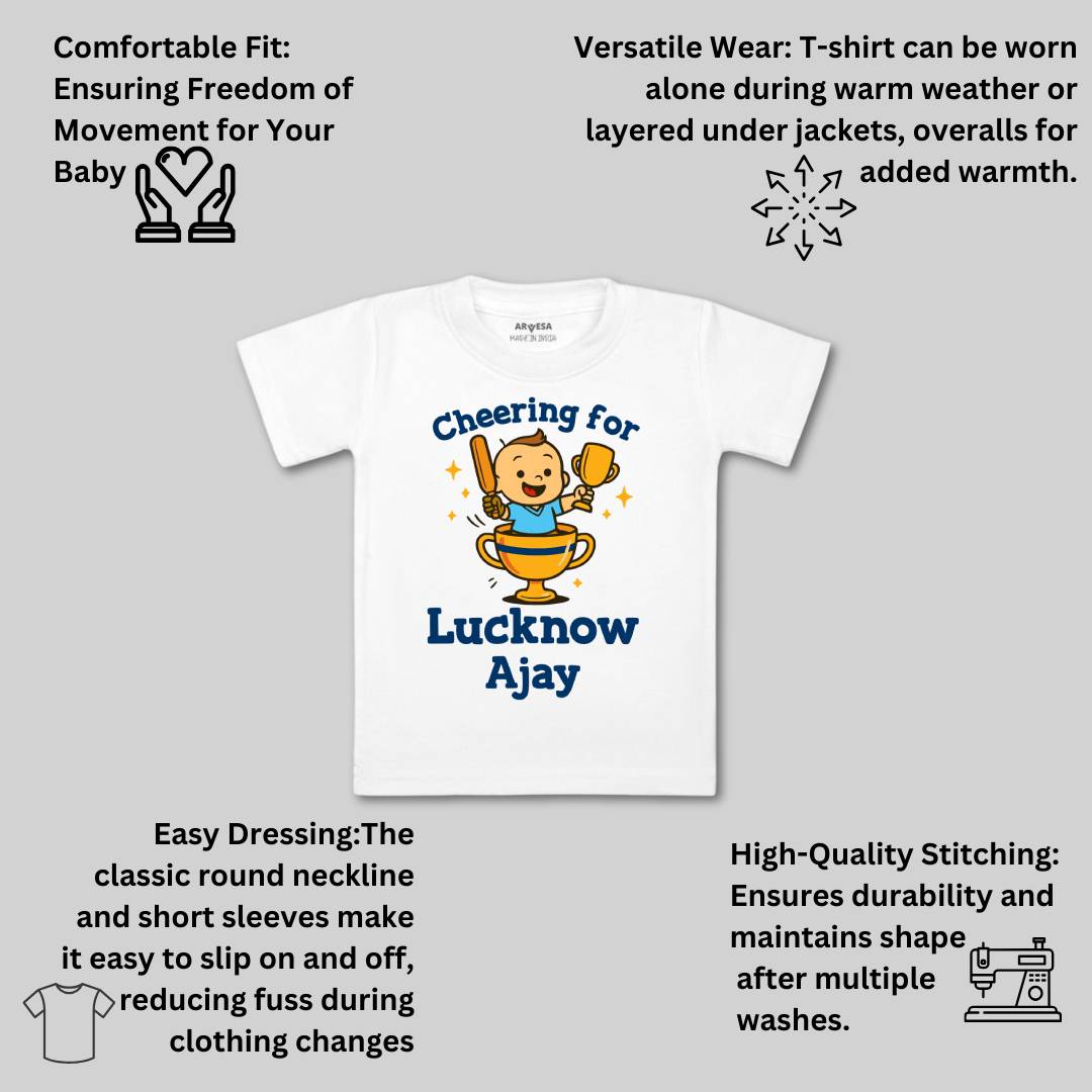 Arvesa Cheering For Lucknow Baby Boy & Girl Dress