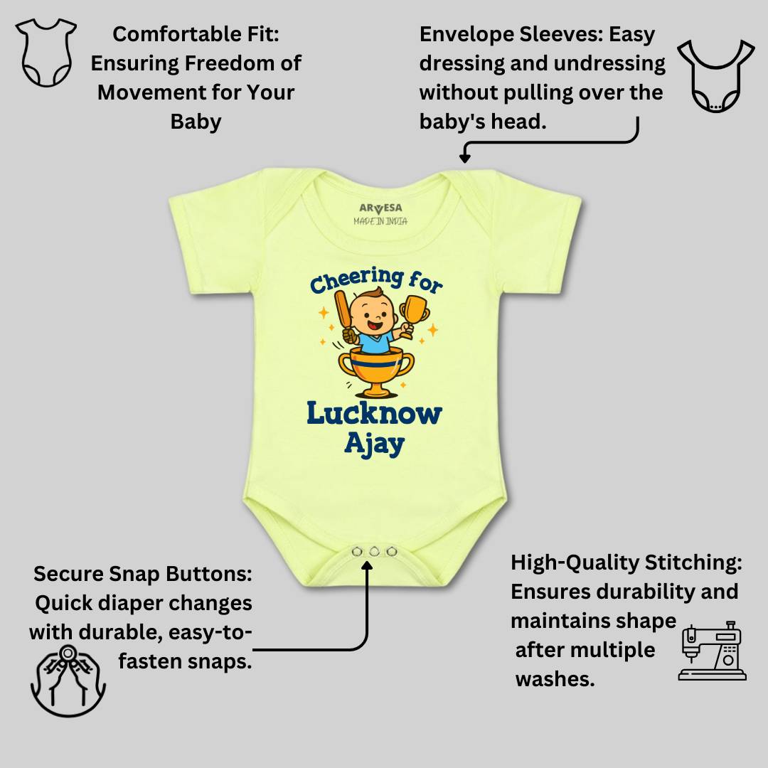 Arvesa Cheering For Lucknow Baby Boy & Girl Dress