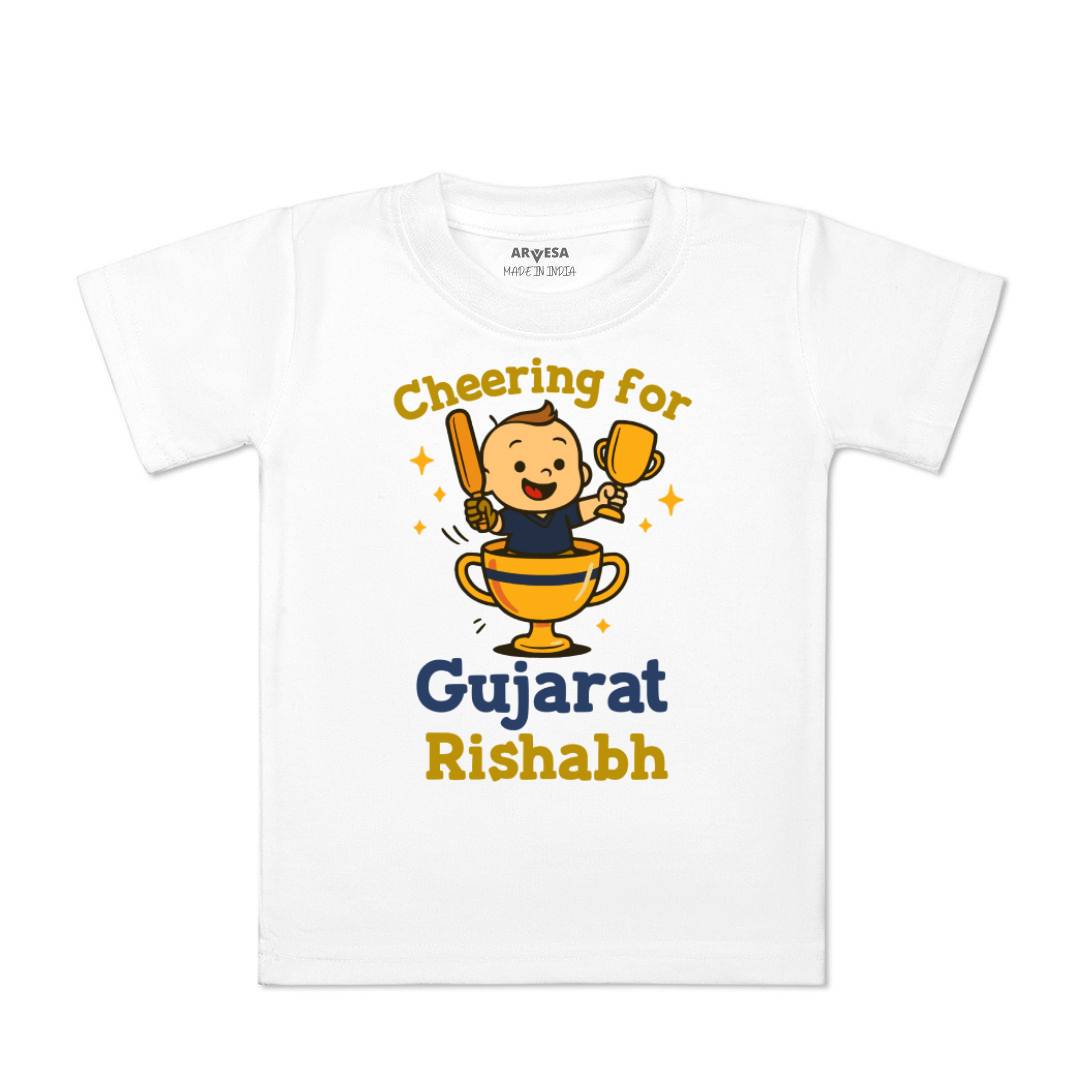 Arvesa Cheering For Gujarat Baby Boy & Girl Dress