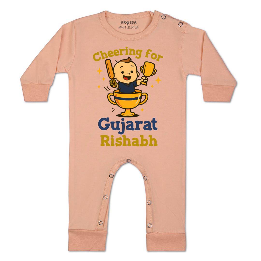 Arvesa Cheering For Gujarat Baby Boy & Girl Dress