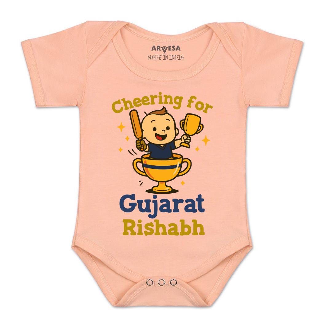 Arvesa Cheering For Gujarat Baby Boy & Girl Dress