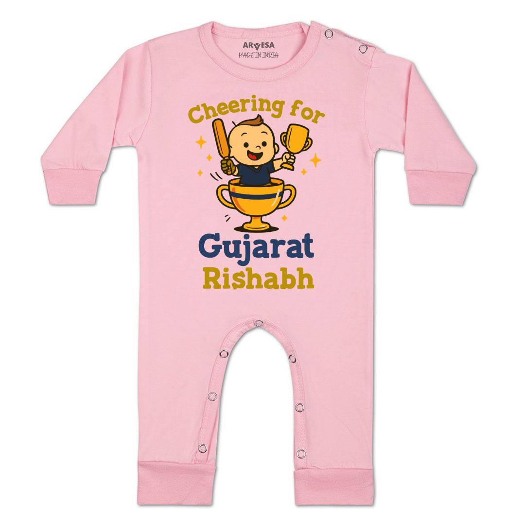 Arvesa Cheering For Gujarat Baby Boy & Girl Dress
