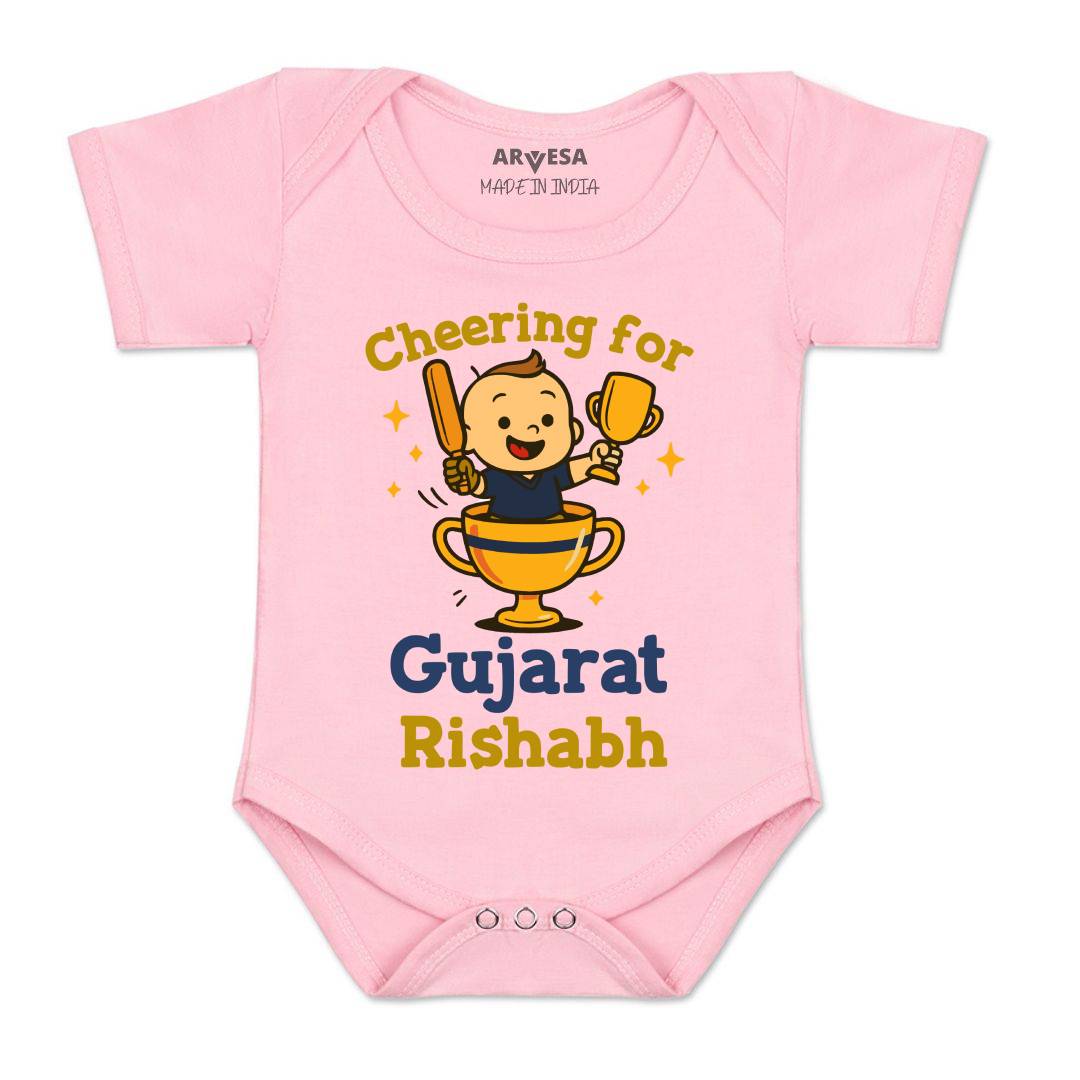 Arvesa Cheering For Gujarat Baby Boy & Girl Dress