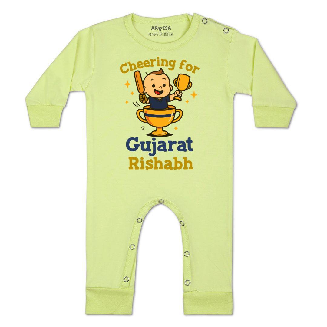 Arvesa Cheering For Gujarat Baby Boy & Girl Dress
