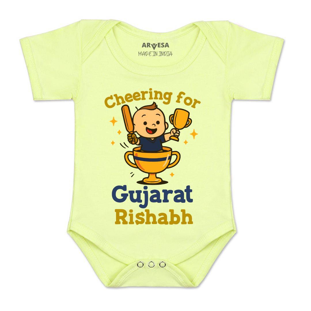 Arvesa Cheering For Gujarat Baby Boy & Girl Dress