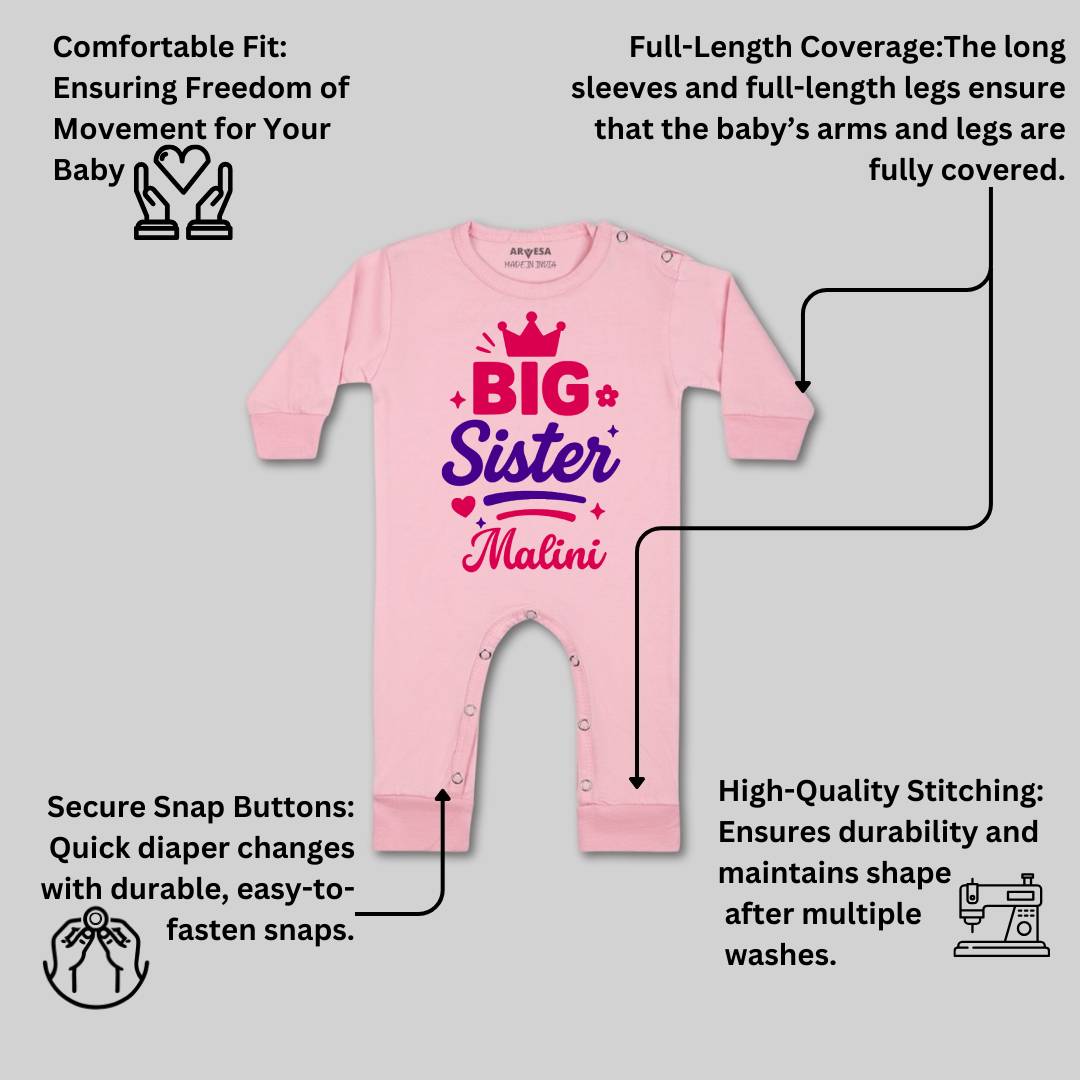 Arvesa Big Sister Baby Boy & Girl Dress
