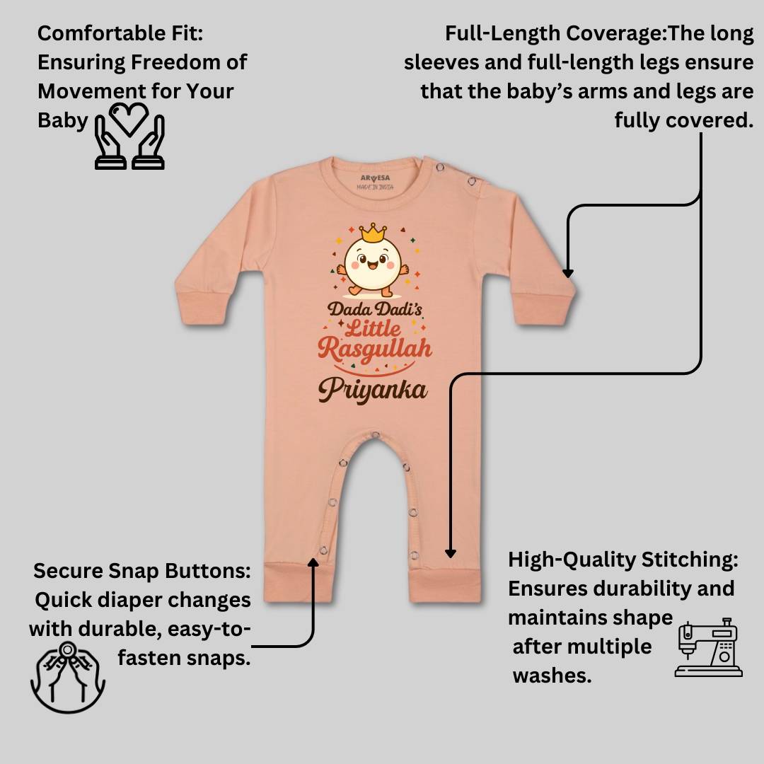 Arvesa Dada Dadi Little Rasgullah Baby Boy & Girl Dress