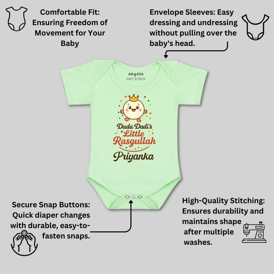 Arvesa Dada Dadi Little Rasgullah Baby Boy & Girl Dress