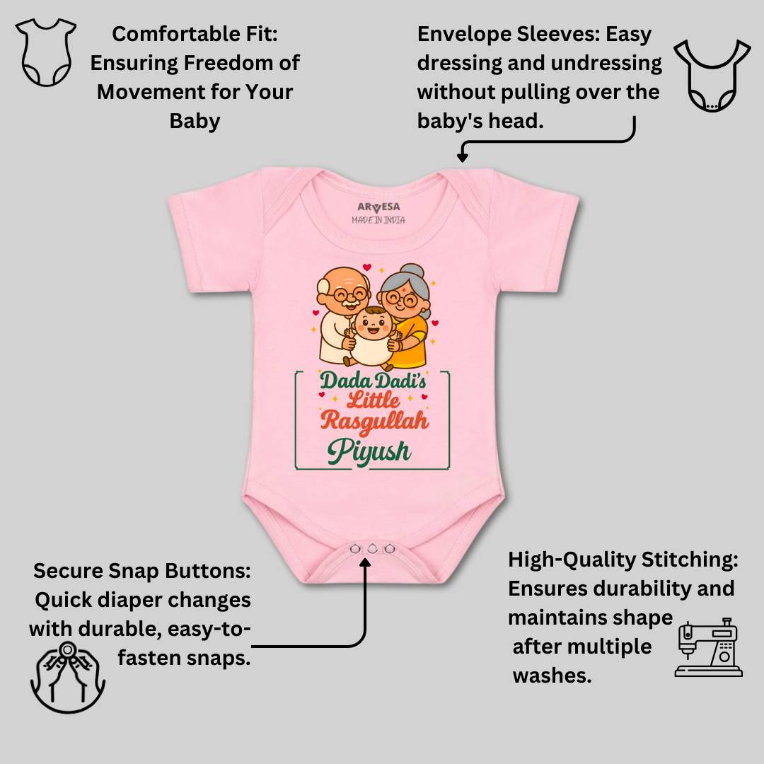 Arvesa Dada Dadi Little Rasgullah Baby Boy & Girl Dress