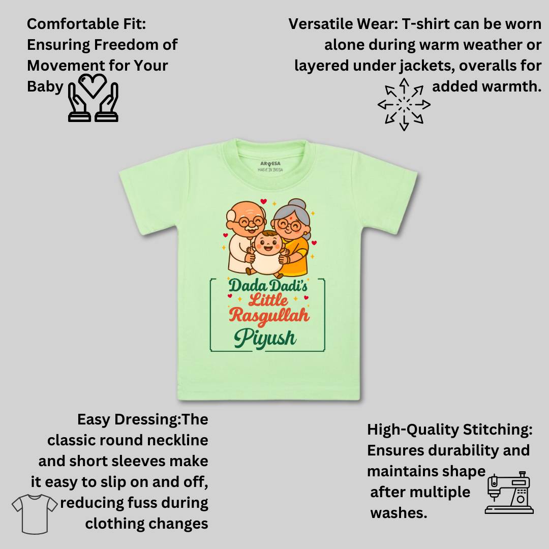 Arvesa Dada Dadi Little Rasgullah Baby Boy & Girl Dress