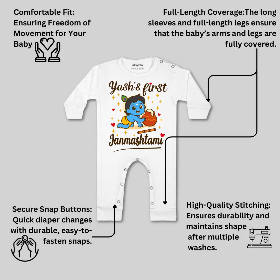 Arvesa My First Janmashtami  Baby Boy & Girl Dress