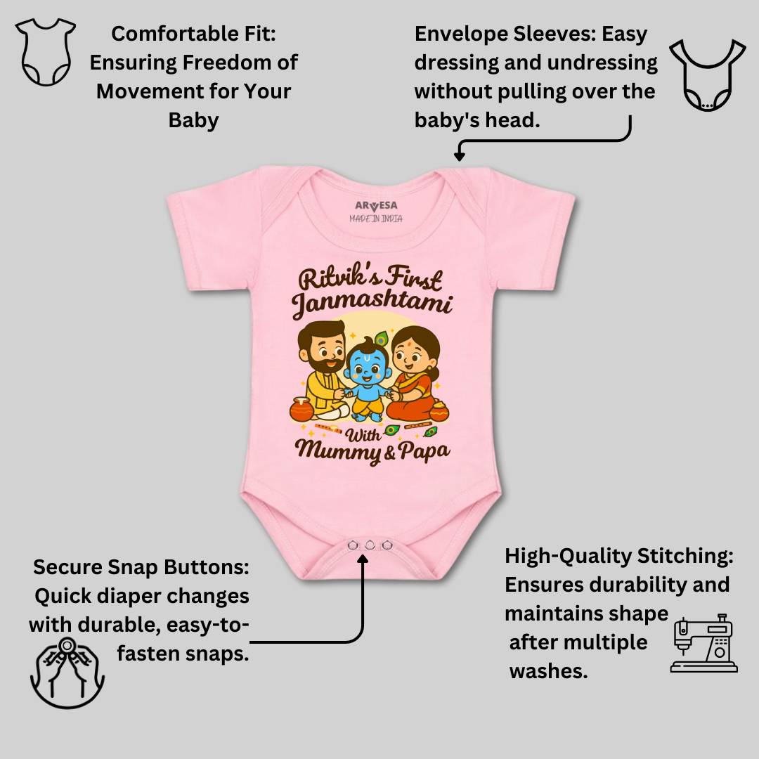 Arvesa My First Janmashtami  Baby Boy & Girl Dress