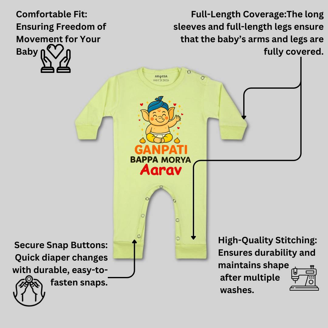 Arvesa My First Ganesh Chaturthi  Baby Boy & Girl Dress