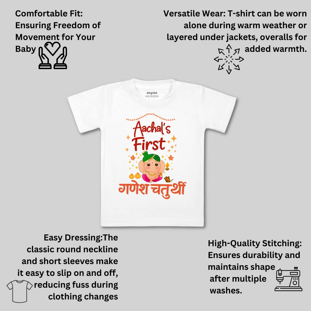 Arvesa My First Ganesh Chaturthi  Baby Boy & Girl Dress