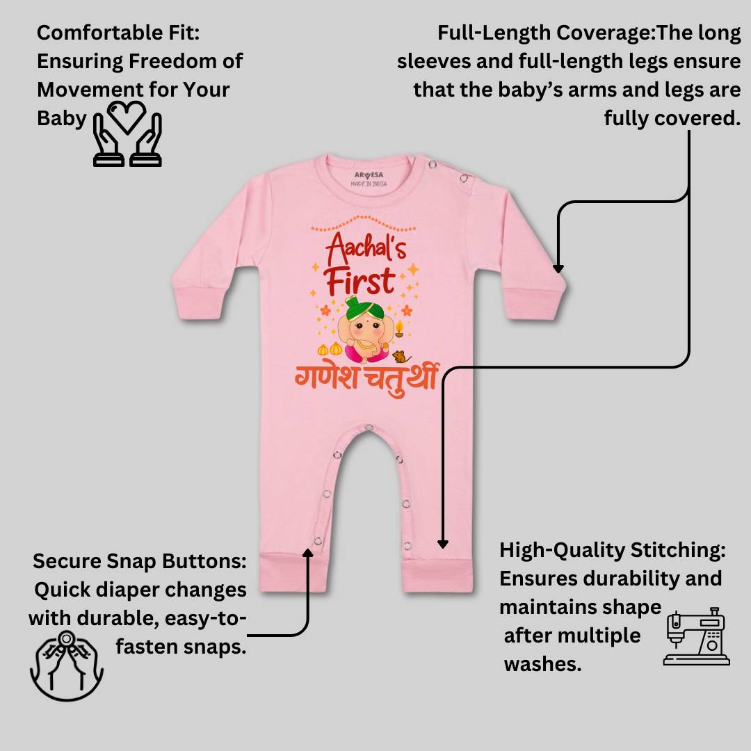 Arvesa My First Ganesh Chaturthi  Baby Boy & Girl Dress