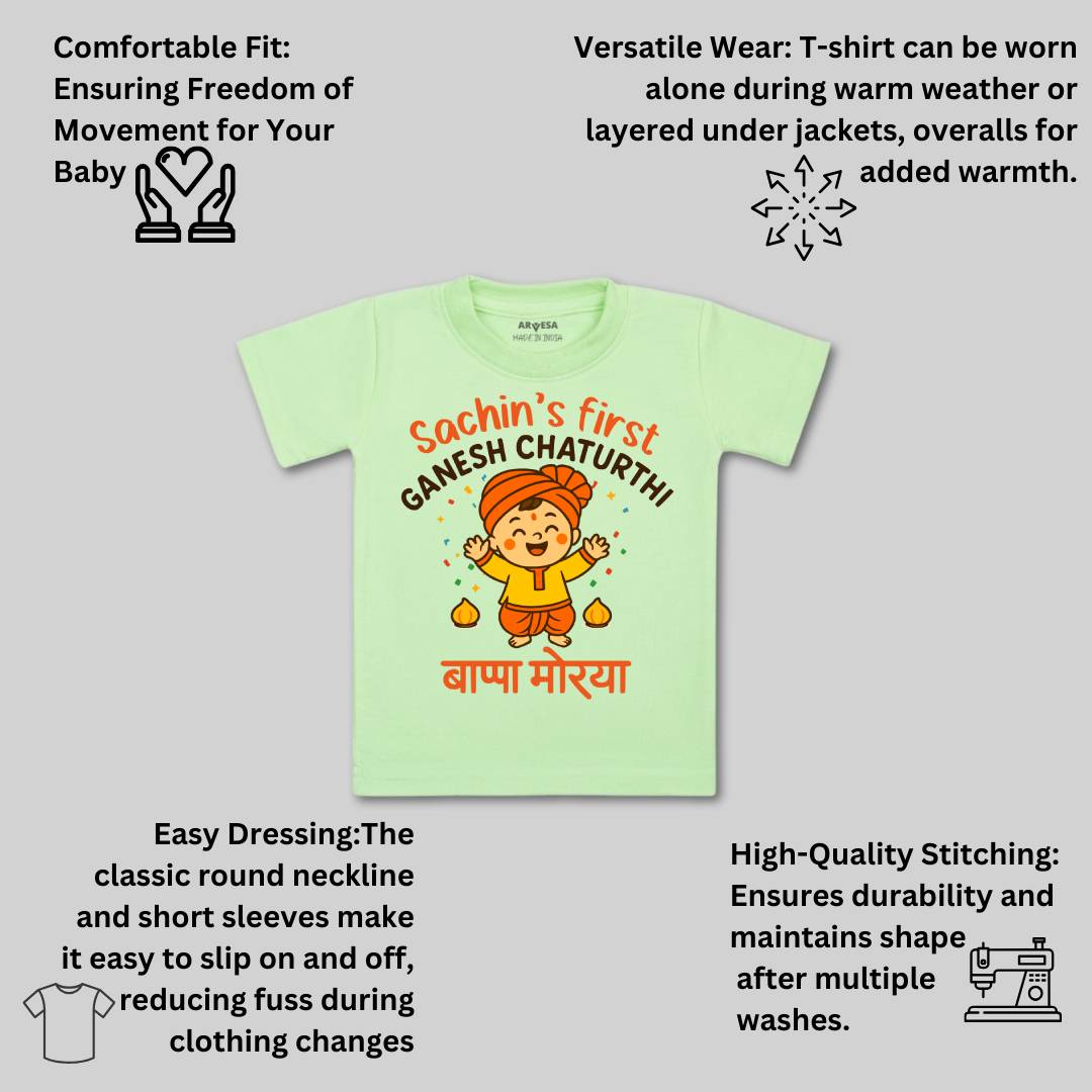 Arvesa My First Ganesh Chaturthi  Baby Boy & Girl Dress