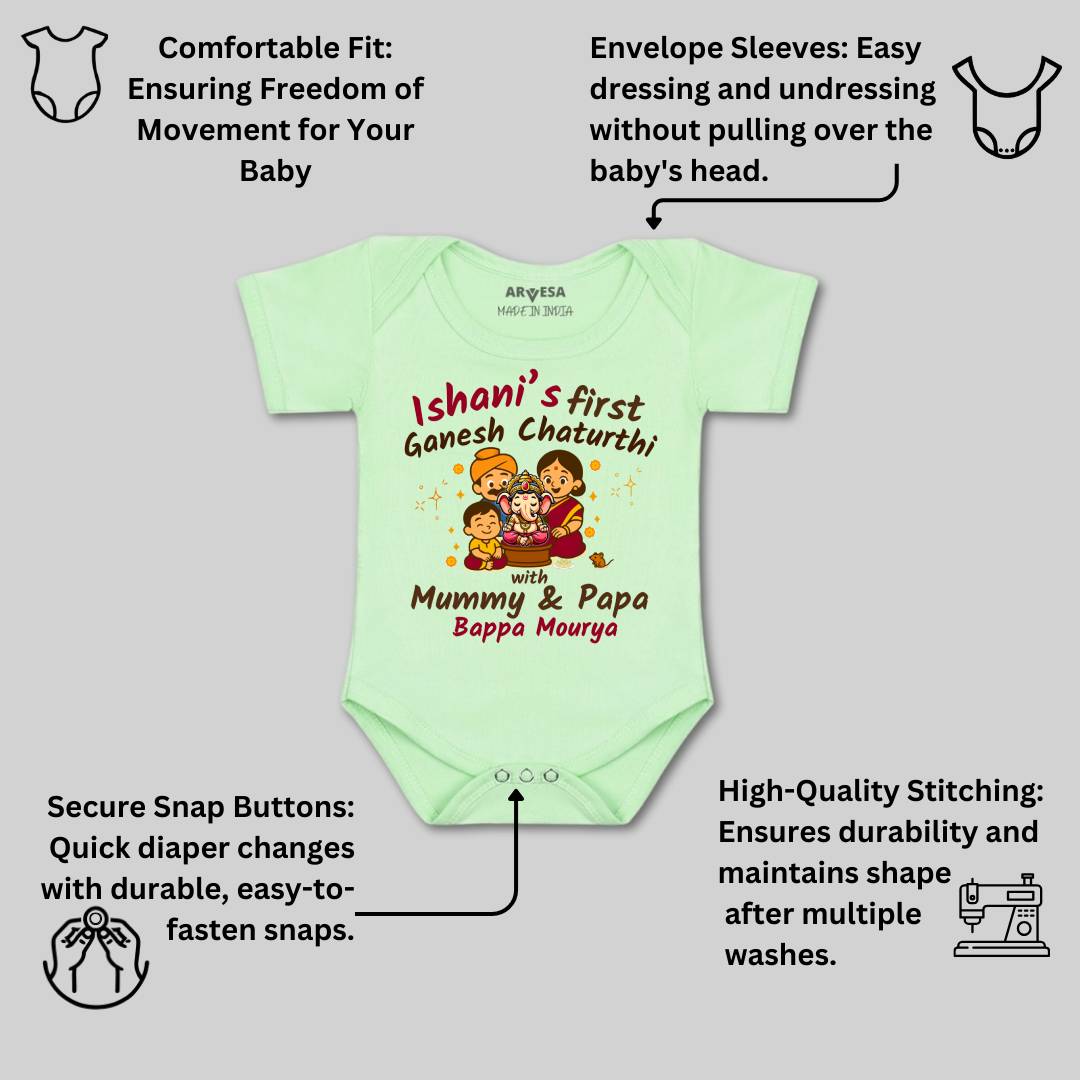 Arvesa My First Ganesh Chaturthi  Baby Boy & Girl Dress