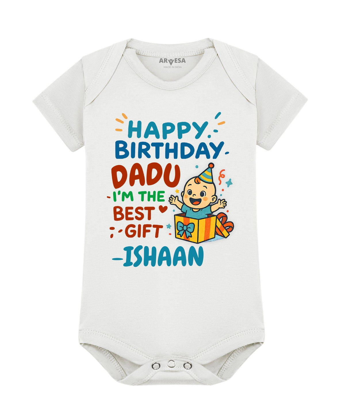 Happy Birthday Dadu Family Birthday - Romper