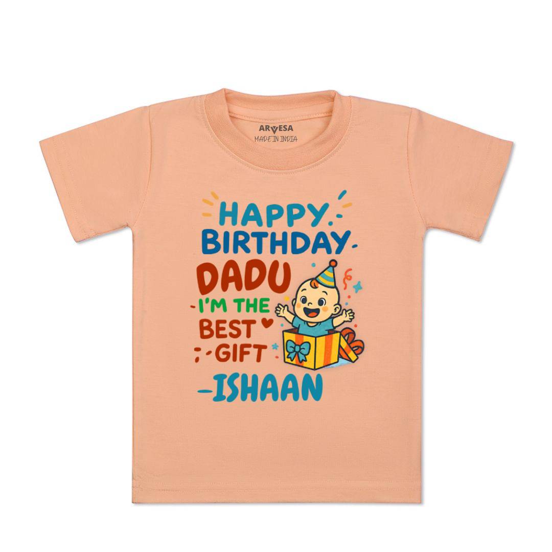 Arvesa Happy Birthday Dadu Baby Boy & Girl Dress