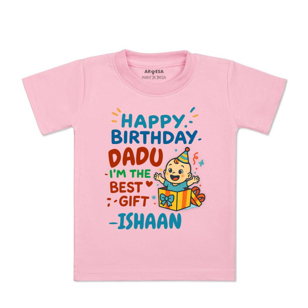 Arvesa Happy Birthday Dadu Baby Boy & Girl Dress