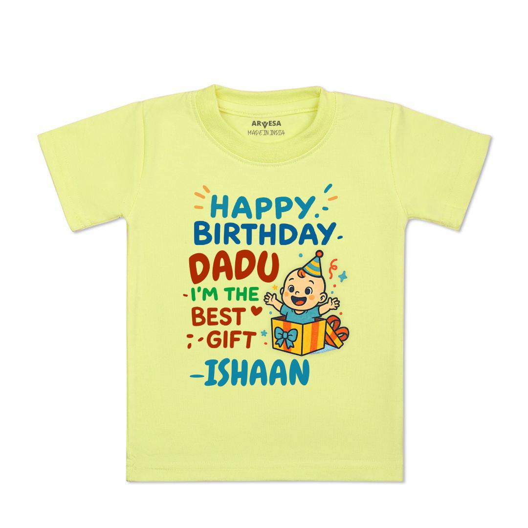 Arvesa Happy Birthday Dadu Baby Boy & Girl Dress