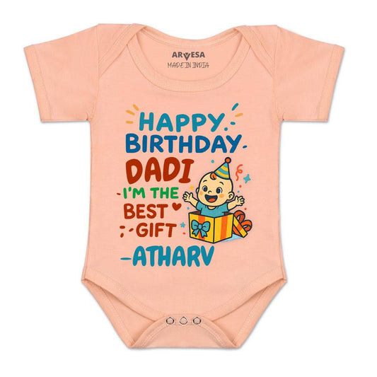 Arvesa Happy Birthday Dadi Baby Boy & Girl Dress
