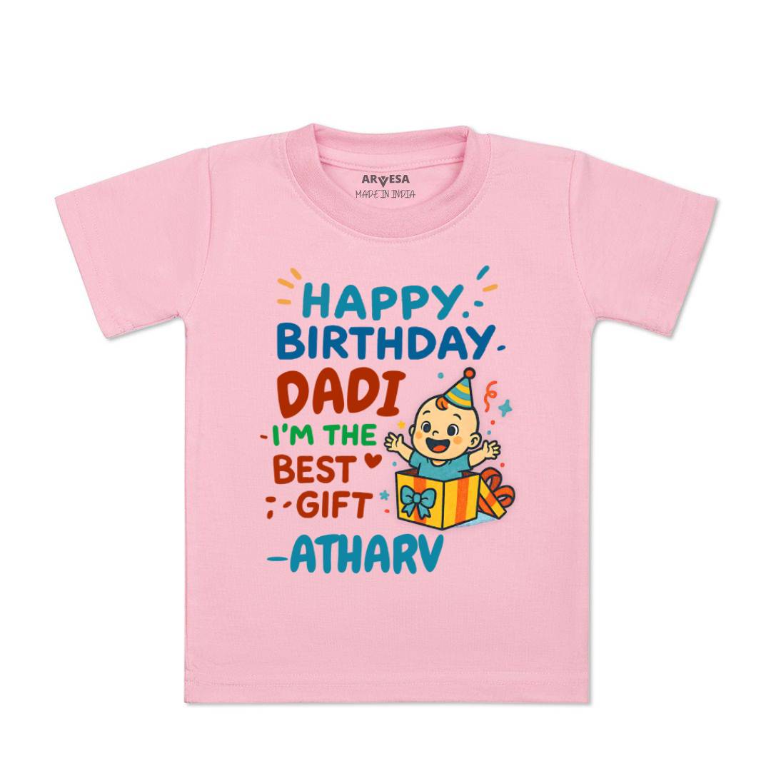 Arvesa Happy Birthday Dadi Baby Boy & Girl Dress