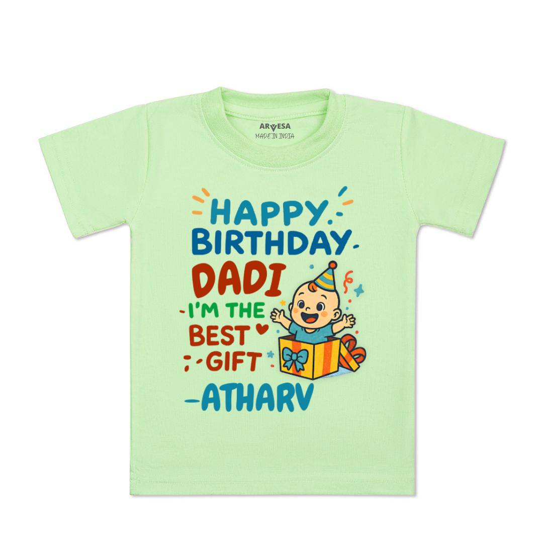 Arvesa Happy Birthday Dadi Baby Boy & Girl Dress