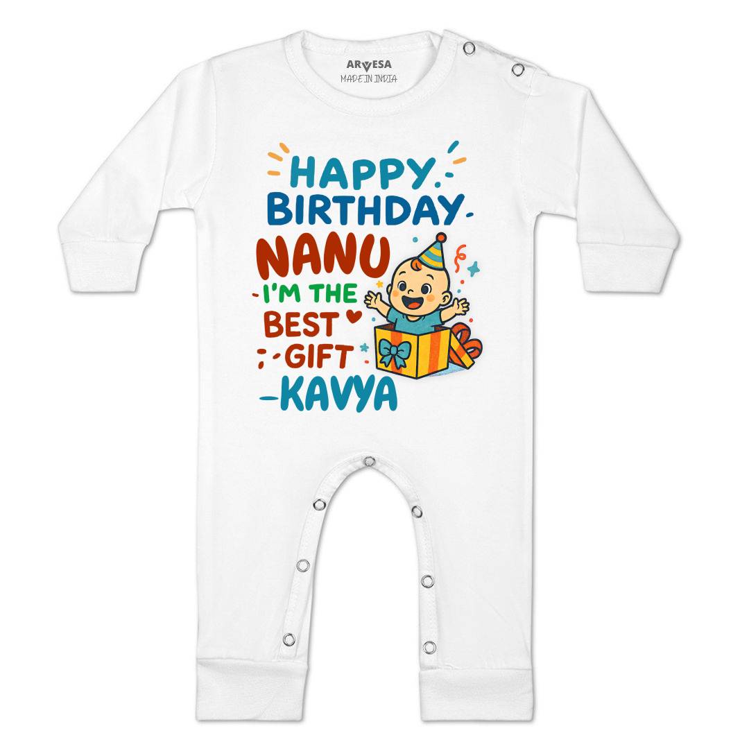 Arvesa Happy Birthday Nanu Baby Boy & Girl Dress