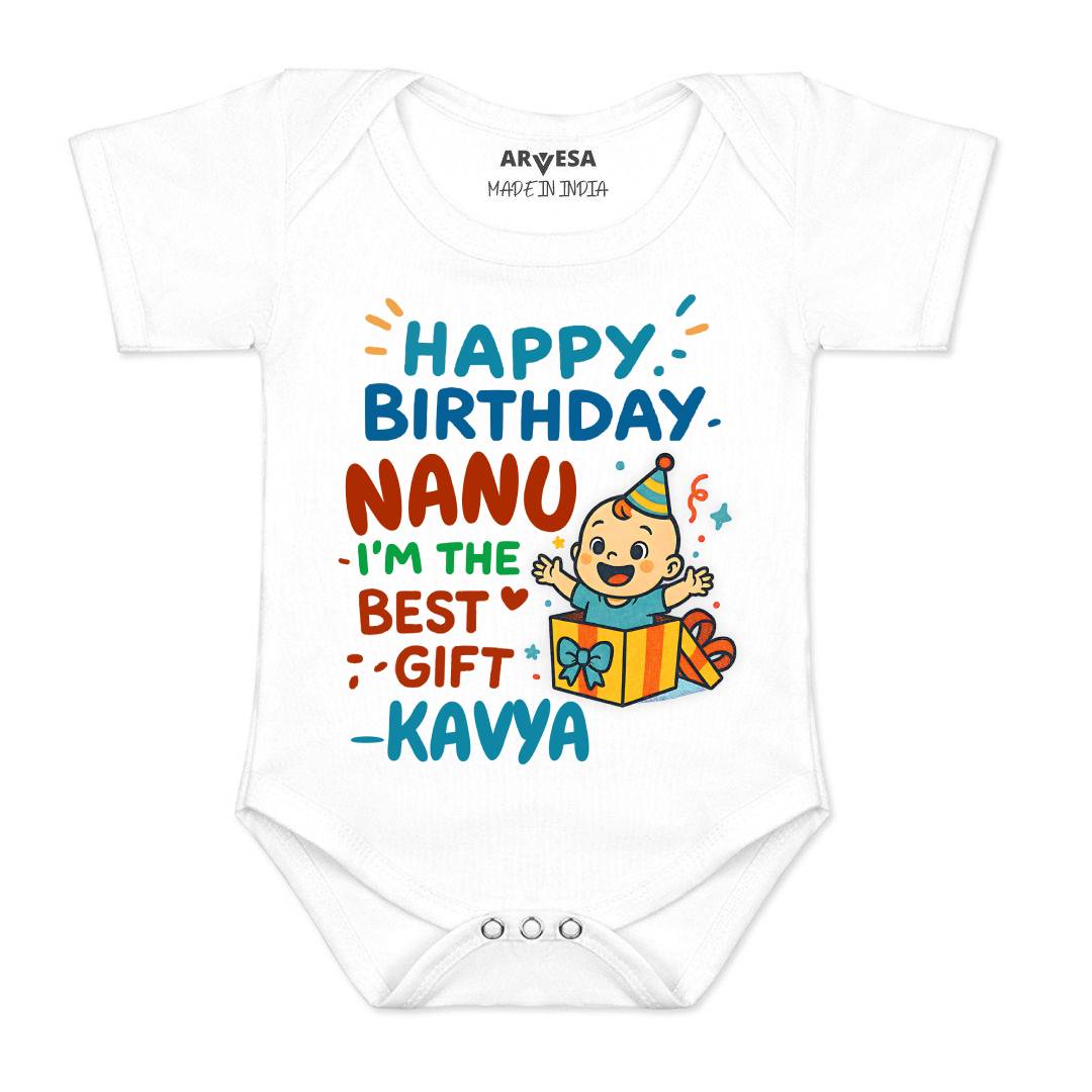 Arvesa Happy Birthday Nanu Baby Boy & Girl Dress
