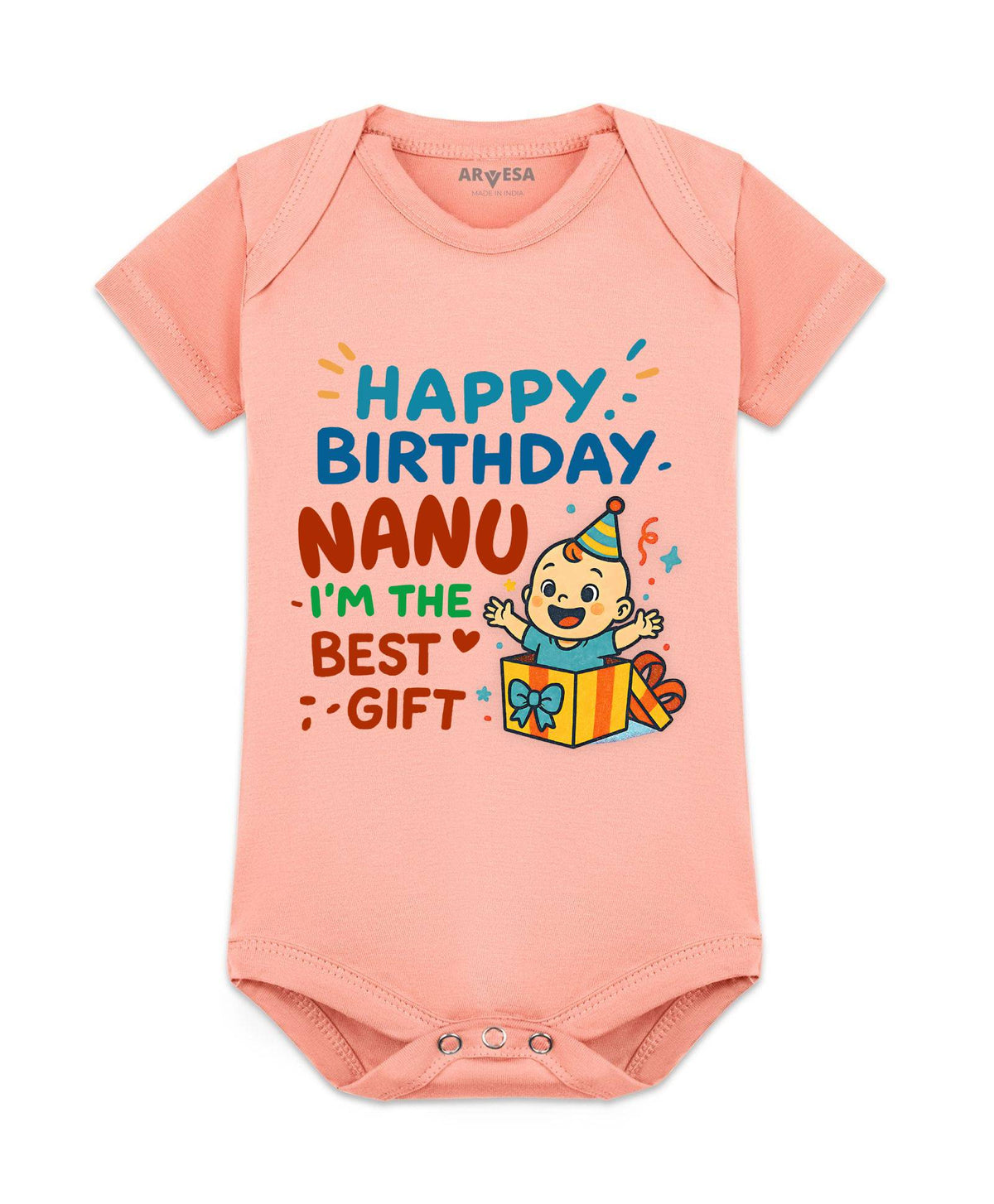Happy Birthday Nanu Family Birthday - Romper