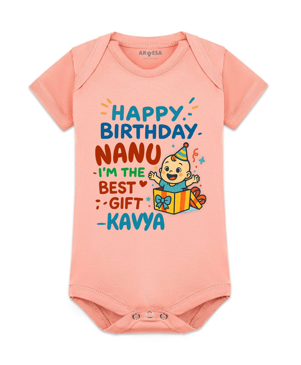 Happy Birthday Nanu Family Birthday - Romper