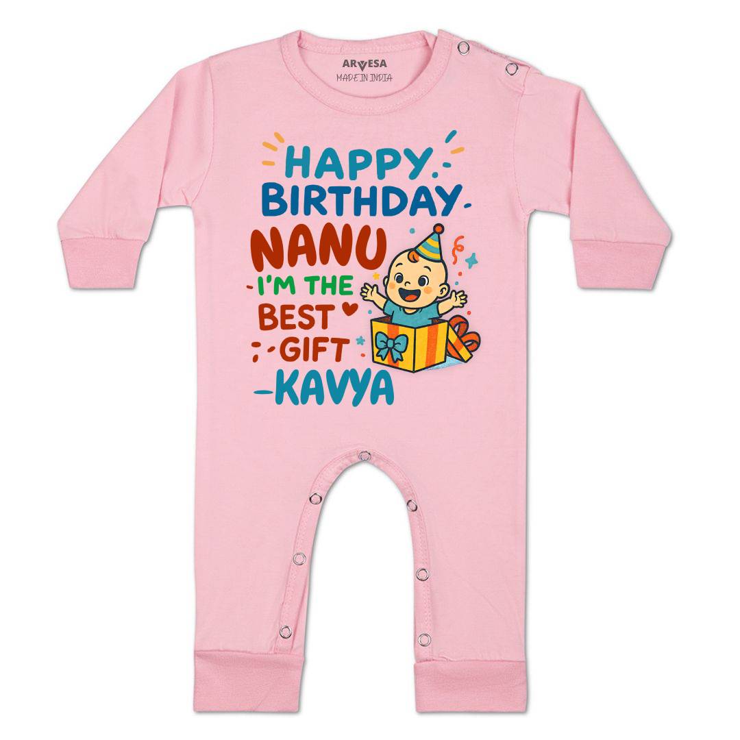 Arvesa Happy Birthday Nanu Baby Boy & Girl Dress
