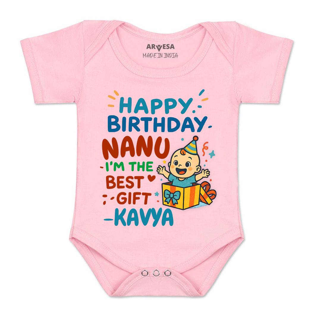 Arvesa Happy Birthday Nanu Baby Boy & Girl Dress