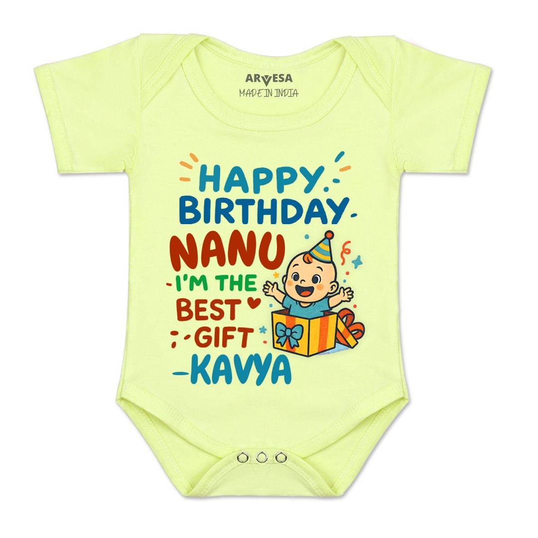 Arvesa Happy Birthday Nanu Baby Boy & Girl Dress