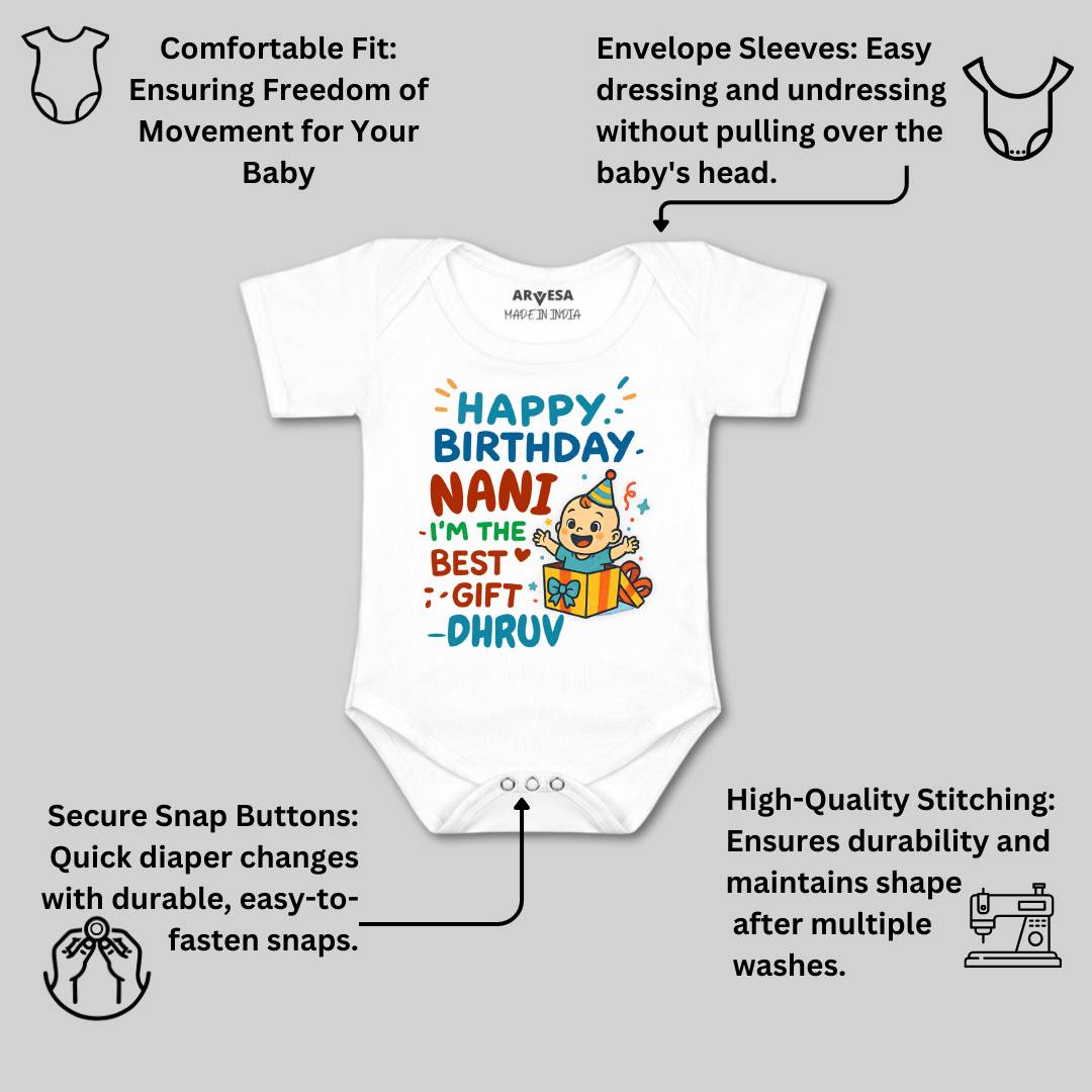 Arvesa Happy Birthday Nani Baby Boy & Girl Dress