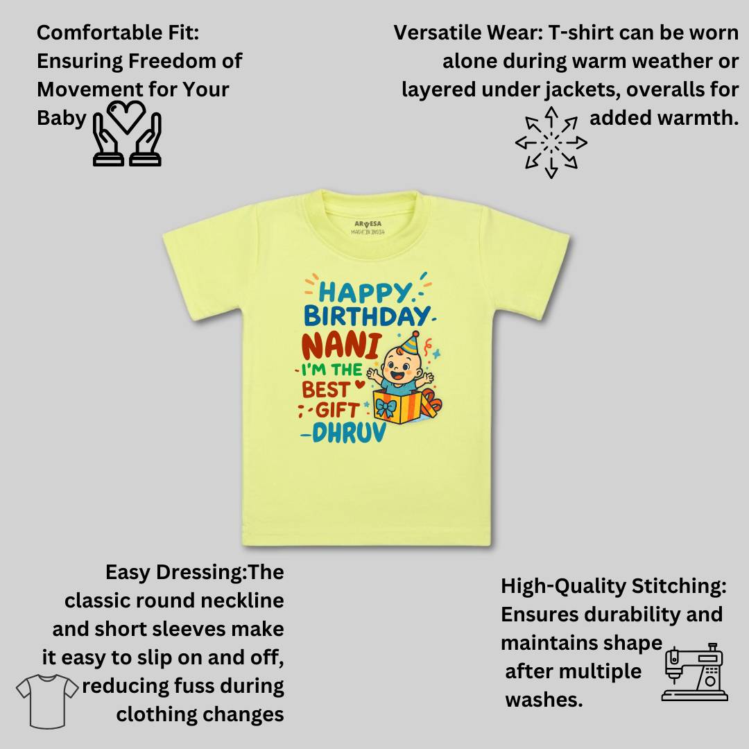 Arvesa Happy Birthday Nani Baby Boy & Girl Dress