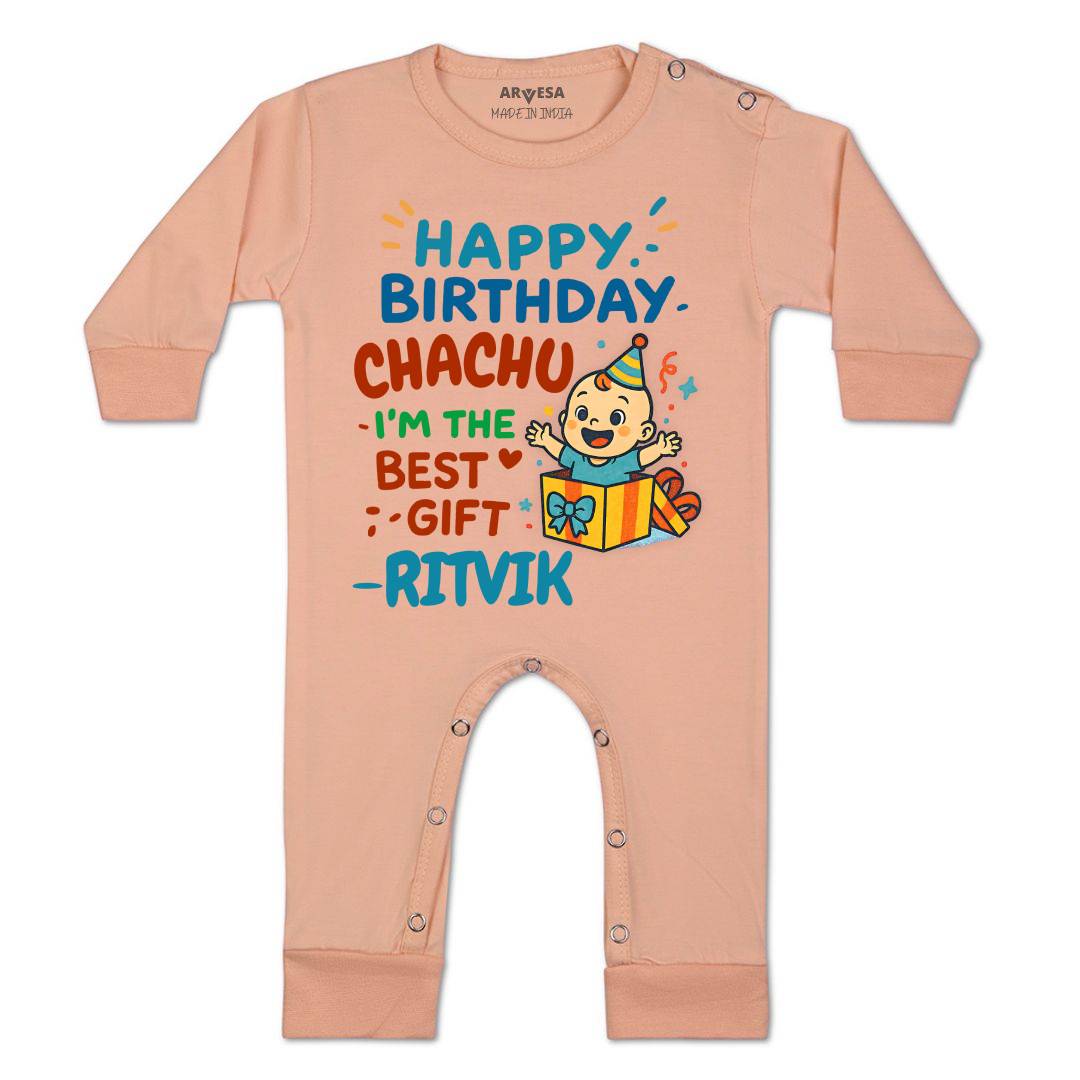 Arvesa Happy Birthday Chachu Baby Boy & Girl Dress