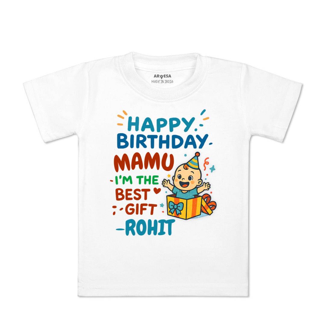 Arvesa Happy Birthday Mamu Baby Boy & Girl Dress