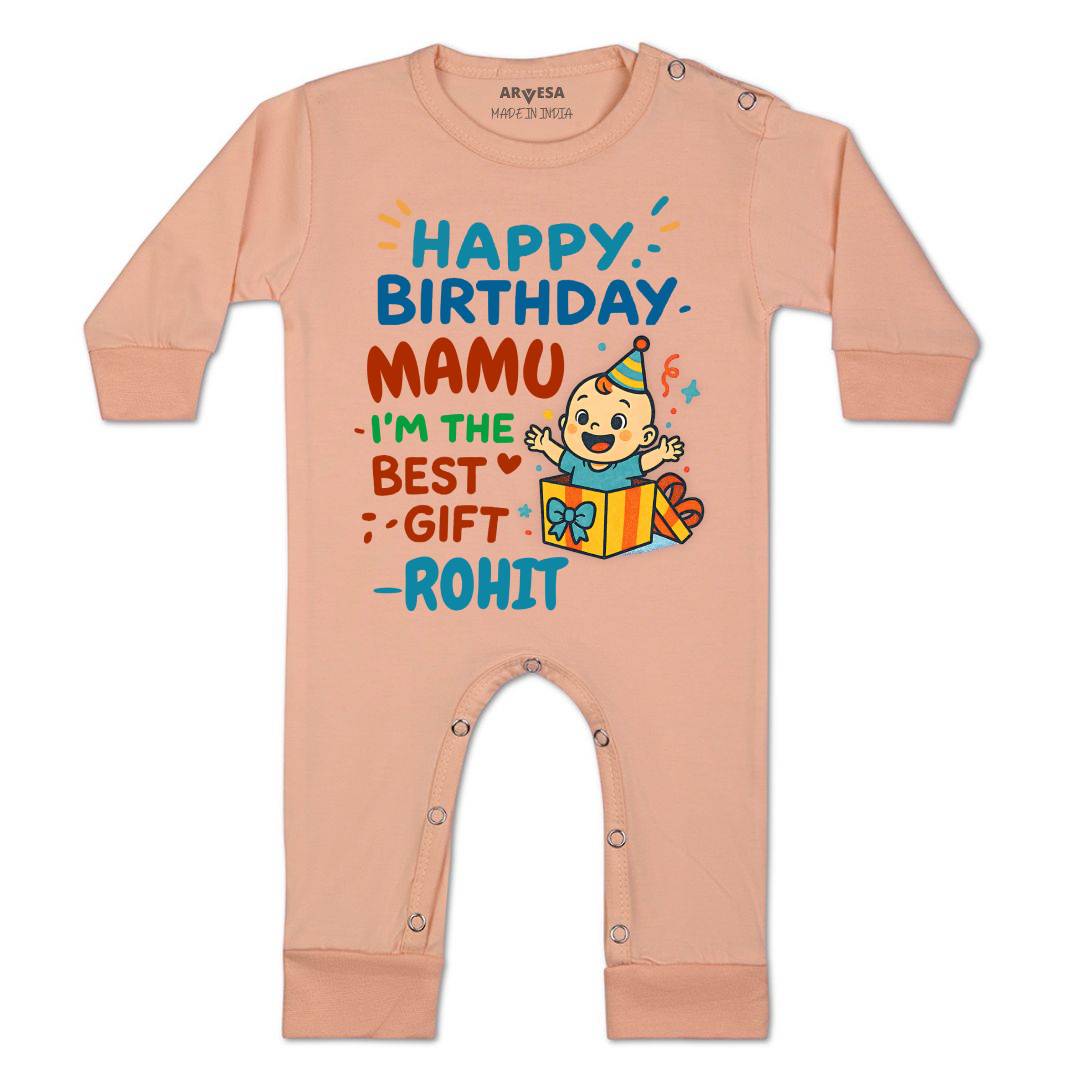 Arvesa Happy Birthday Mamu Baby Boy & Girl Dress