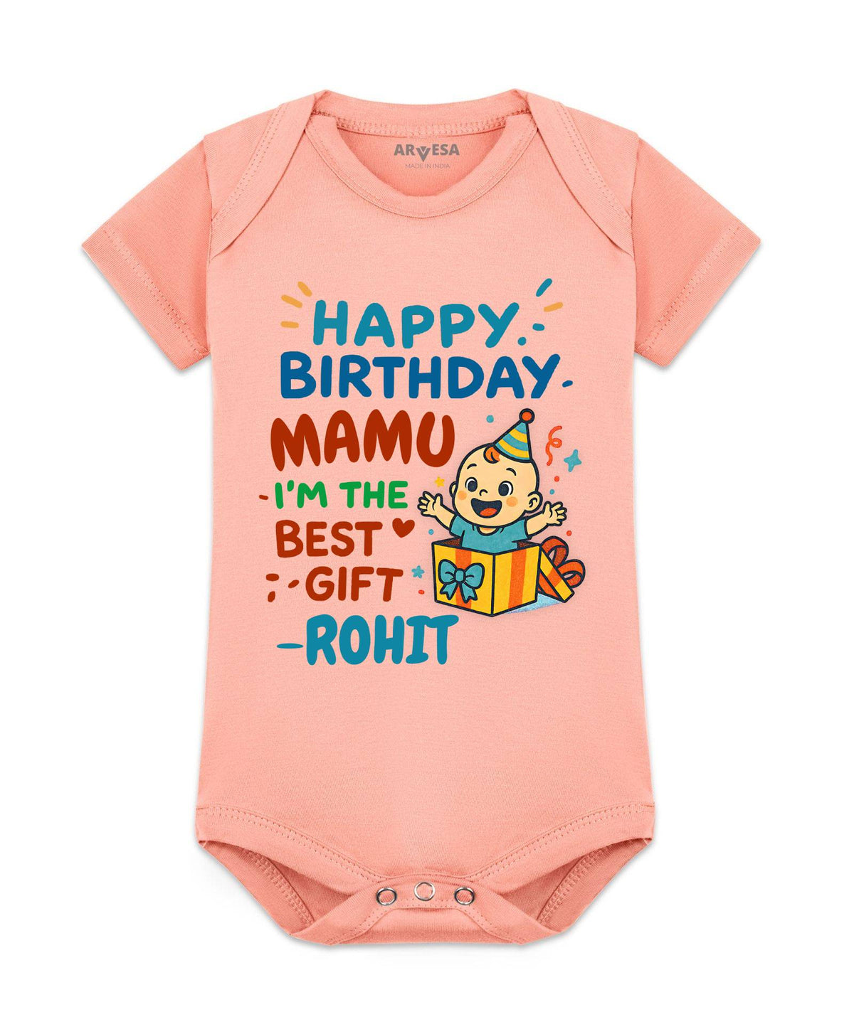 Happy Birthday Mamu Family Birthday - Romper