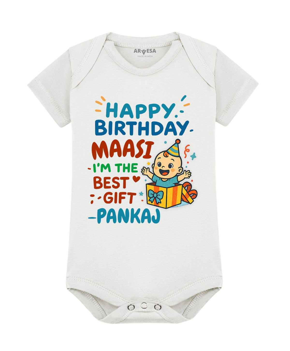 Happy Birthday Maasi Family Birthday - Romper