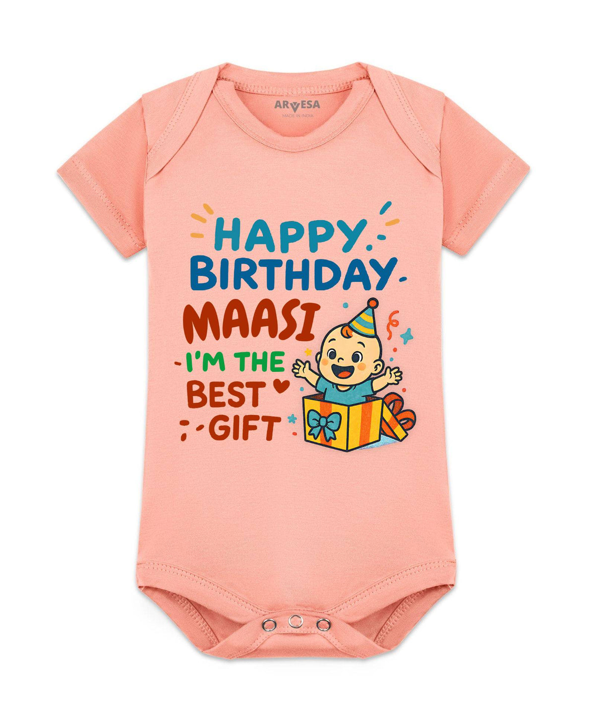 Happy Birthday Maasi Family Birthday - Romper